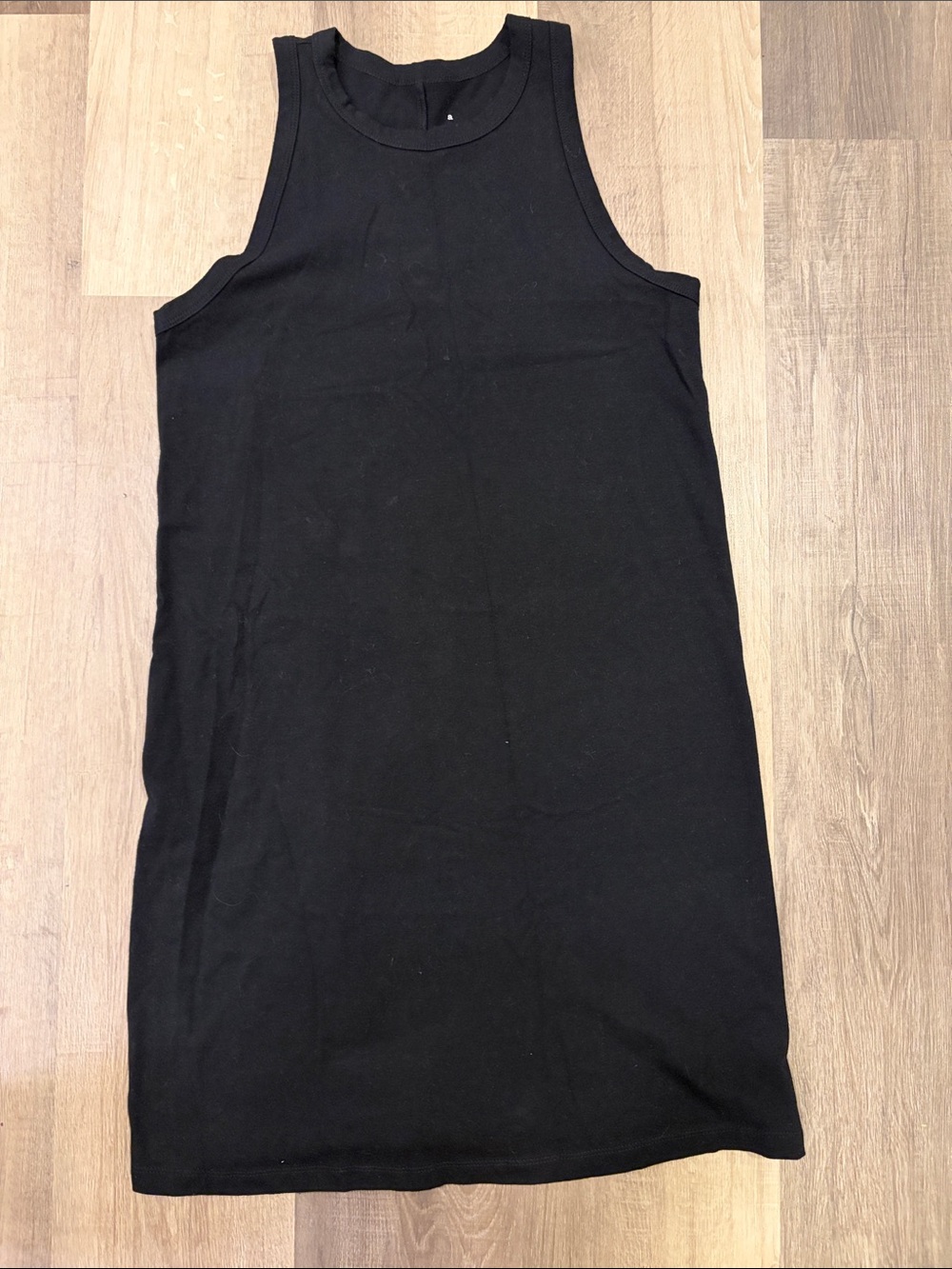 a new day Black Sleeveless Ribbed Mini Dress